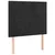 LED uzglavlje crno 100x5x118/128 cm baršunasto