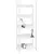 Police za knjige s 5 razina crne 60 x 27,6 x 158,5 cm drvene