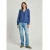 Pepe Jeans za ženske. PL304885 Bluza Lorely modra (L), Priložnostno, Bombaž, Dolg rokav