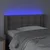LED uzglavlje sivo 83x16x78/88 cm od umjetne kože