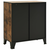 vidaXL omara rustikalno rjava 72x36x82 cm kovina in MDF