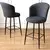 Hanah Home Set 2 barske stolice Crna