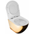 Viseća WC školjka Carlo Flat Mini Gold / White