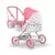 Globoki voziček Carriage Mon Grand Poupon Corolle zložljiv za 36-52 cm dojenčka po višini nastavljiv s torbo od 3 leta