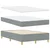 Vidaxl LED Box Spring Postelja Svetlo siva 120 x 200 cm blago