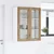 Vidaxl Viseča omarica Umetni hrast 80 x 31 x 100 cm Konstruiran les