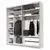 Ormar Sa Kliznim Vratima Includo 167/222/68 cm antracit, bela