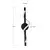 LED zidna svetiljka MELECA LED/12W/230V 3000/4000/6000K crna