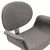 Okretna blagovaonska stolica od tkanine siva