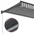 Tenda na uvlačenje antracit-bijela 3,5x2,5 m tkanina i aluminij