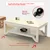 Fanshe Klub za sto, 100x50x45cm, Beli