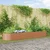Vidaxl Dvignjena gredica Rjava 320 x 80 x 44 cm Jeklo