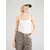 ONLY Top ONLSOFIE  pastelno rumena / bela