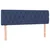 Vidaxl Box spring postelja z vzmetnico moder 140x190 cm blago