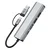 Tech-protect HB03 HUB ADAPTER 5V1 TIPA-C + USB 2.0 + USB 3.0 + RJ45 VESELJSKO SIVA