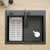 granitni umivalnik KURT 110 WORKSTATION Black Dotted