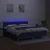 Vidaxl Box spring postelja z vzmetnico LED modra 180x200 cm blago