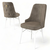 HANAH HOME Set 4 stolice Pare Cappuccino White