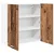 vidaXL Viseča omarica Riga Star les 80 x 31 x 80 cm Konstruiran les