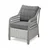 HANAH HOME Baštenska garnitura Rondi Dark Grey Light Grey