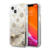 Maska Guess Hc Liquid Glitter Peony za iPhone 13 (6.1) zlatna.