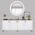 Hanah Home Konzolni sto Bohemian 1600-71, 180x80x37.3 cm, Beli