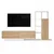 Hanah Home TV komoda, Krem
