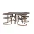 Venture Design Jedilna miza in stol komplet Kaseidon Morning miza 100x75 cm stol 54x75x65 cm rjava