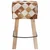 vidaXL Barski stol 2 kos Rjav patchwork 44 x 33 x 74 cm Pravo usnje