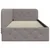 Vidaxl Kotna postelja Taupe 100 x 200 cm blago