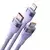 BASEUS Kabel BASEUS Flash Series 2 USB-C-3v1, 1,5 m (vijoličen)