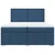 Vidaxl Box spring postelja z vzmetnico modra 200x200 cm blago