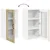 Vidaxl Stenski stekleni omarica LUCCA Sonoma hrast 40 x 31 x 80 cm