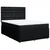 Vidaxl Box spring posteljni z vzmetnico črn 140x190 cm blago