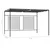 VIDAXL paviljon z zložljivo streho (4x3x2.3m), 180g/m2