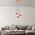 Opviq Luster Eger-Mr-964, 75-106cm, 50 cm, 3xE27, Narandžasti