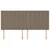 Uzglavlje boje taupe 160x5x118/128 cm tkanina