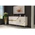 Hanah Home Konzola Fuga KB150, 150x75x35 cm, Belo-zlatne boje