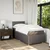 Vidaxl Box spring postelja z vzmetnico taupe 90x190 cm blago