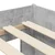 vidaXL Postelja za otroke - visoka postelja 2 pcs Beton Inženirski les