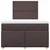 vidaXL vidaXL Box spring postelja z vzmetnico temno rjava 120x190 cm blago, (21308226)