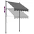 Tenda na uvlačenje antracit 150 x 150 cm od tkanine i čelika