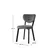 Hanah Home Set trpezarijskih stolica Beta 839 V2, 2 komada, Tamnosivi