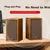 Saida Set Bluetooth zvučnika V-123, HiFi, USB, Braon