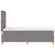 LED Box Spring Krevet s madracem Sivo-smeđa 80 x 200 cm tkanina