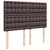 Vidaxl Box spring postelja z vzmetnico temno rjava 140x200 cm blago