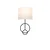Opviq Zidna lampa E27 Socket, Belo-Crna