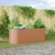Vidaxl Dvignjena gredica Rjava 240 x 80 x 81 cm Jeklo