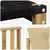 Set vanjskih sofa s jastukom 6 pcs Bijela i bež