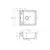 Deante ZRM A103Granitna sudopera Magnetic, Bela